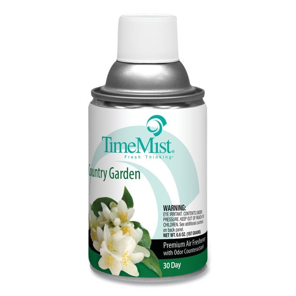 Timemist Premium Metered Air Freshener Refill, Country Garden, 6.6 oz, PK12 332522TMCT